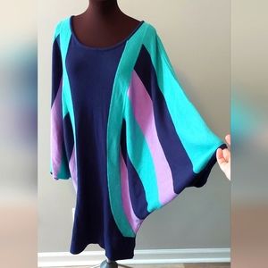 IMAN Multicolor Batwing Dress